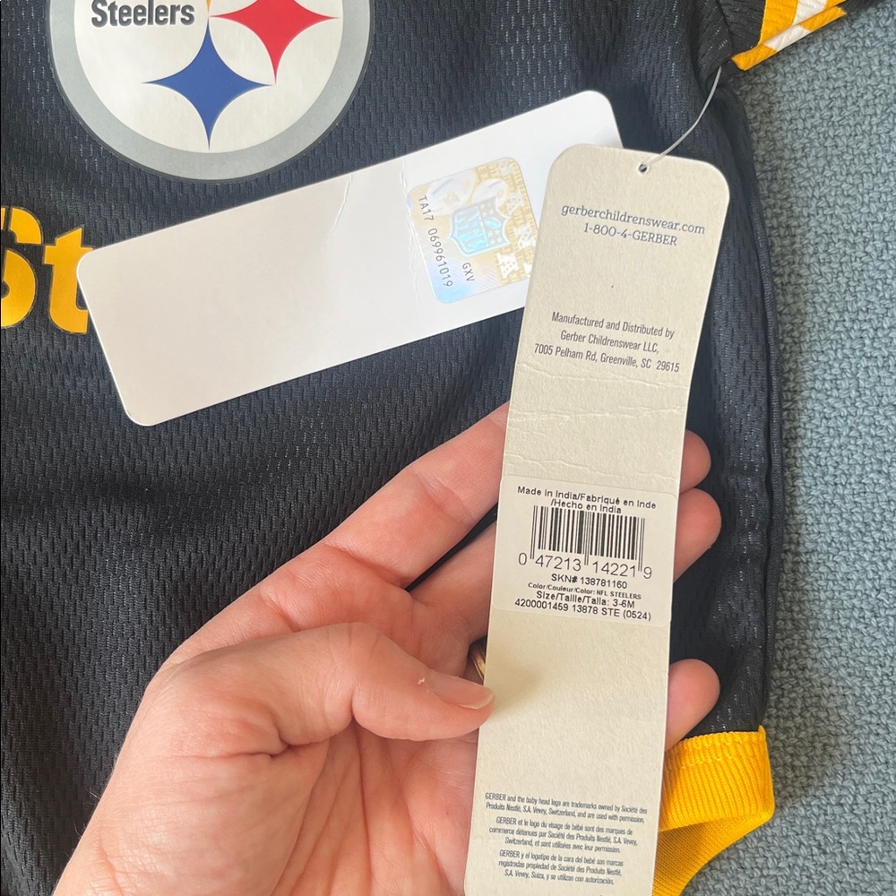 Steelers Baby Onesie NWT - Picture 3 of 3